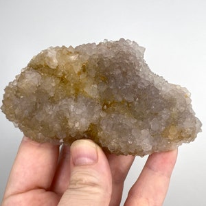 Spirit Quartz Cluster, White and Citrine Spirit Quartz Crystal Cluster, Raw Amethyst Cactus Quartz, Quartz Crystal, Natural Spirit Quartz