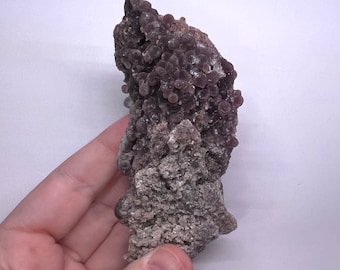 Grape Agate Cluster, Rare Druzy Purple Grape Agate, Botryoidal Purple Chalcedony, Raw Natural Mineral Specimen, Quartz Crystal