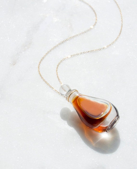 Elsa Peretti for Halston Perfume Necklace - Etsy