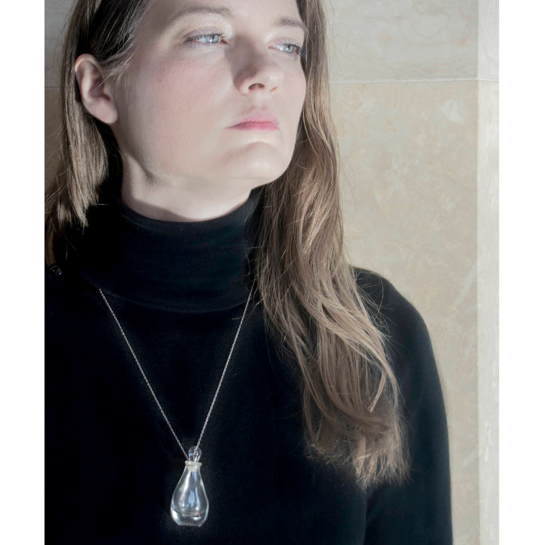 Halston Perfume Necklace 925 Silver - Etsy