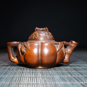 A folk collection of hand-carved boxwood  statues
