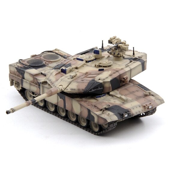 ダイキャスト 1:72 比率 ドイツ レオパルド 2A7 主力戦車 砂漠迷彩