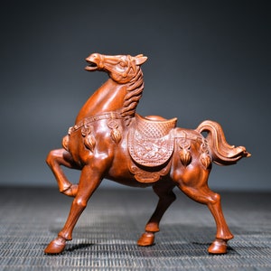 Chinesische Volkssammlung von handgeschnitzten Buchsbaum Holzstatues