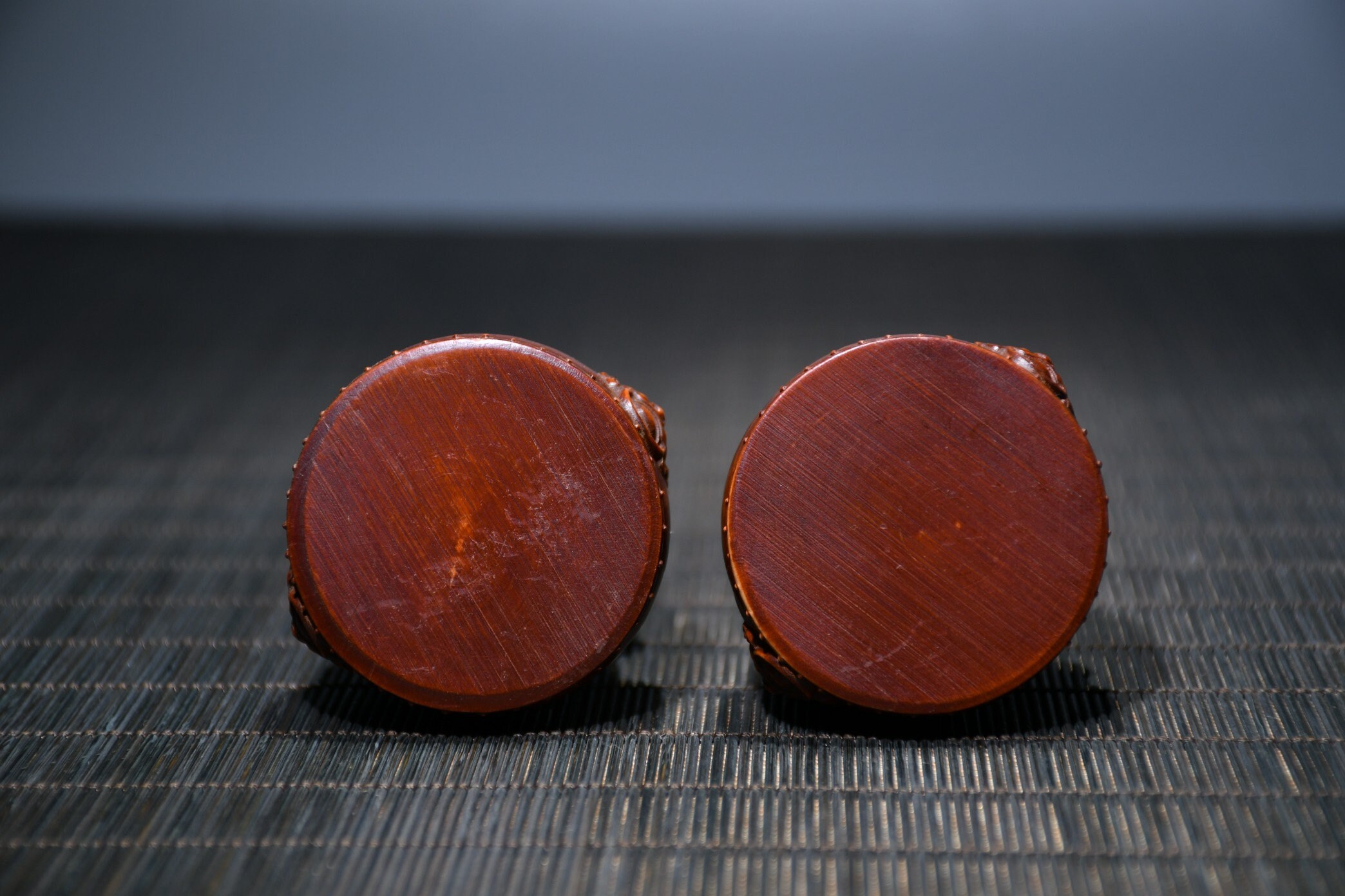 中国の木彫刻 中国の民俗工芸品、ツゲの木で手彫りされた獅子像のコレクション