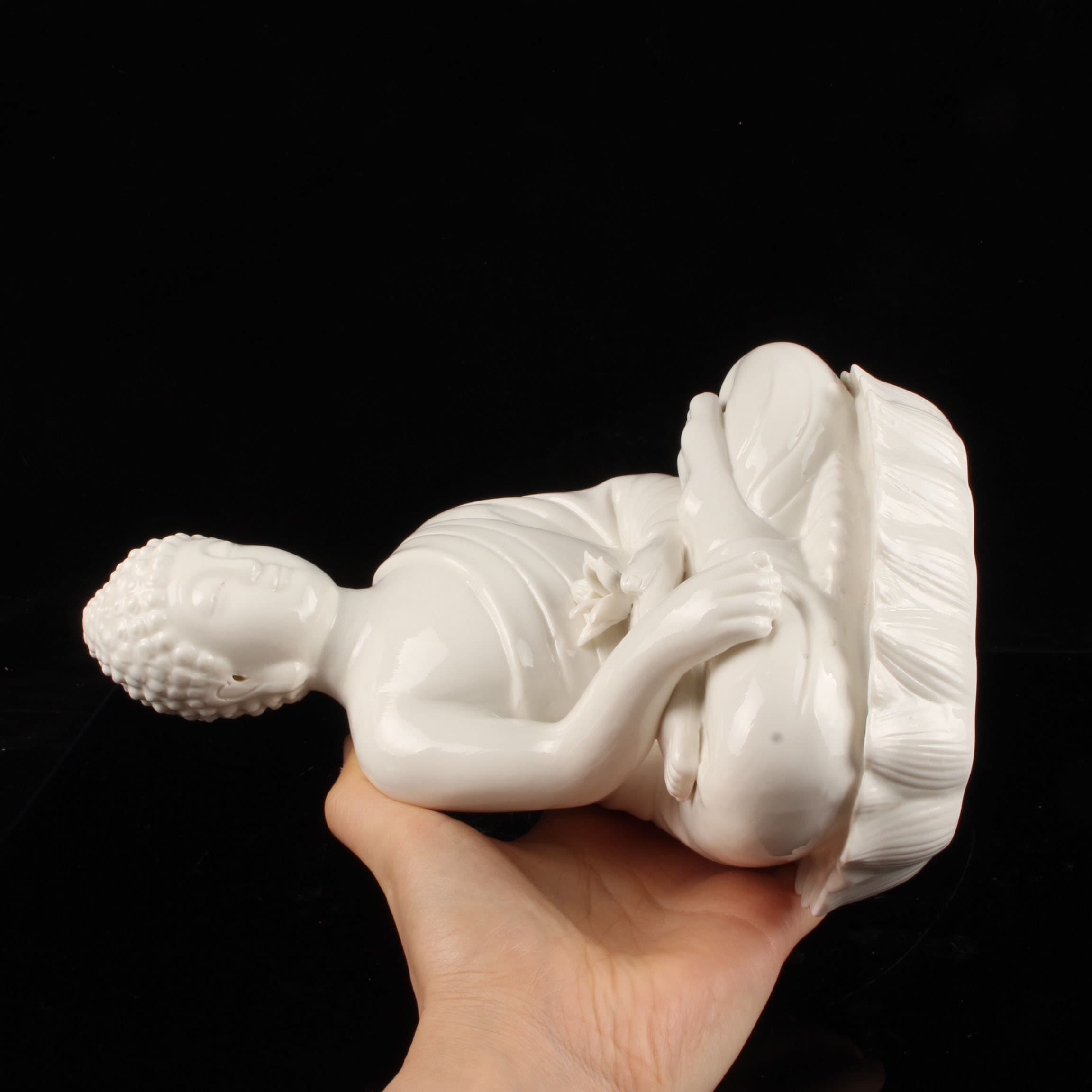 中国コレクション 徳化磁器 白釉 如来仏像 置物 - Etsy 日本