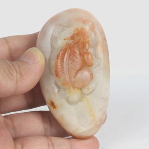 Chinese Shoushan Stone Hand Carved Pixiu Pattern Statue