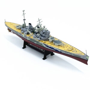 Diecast Alloy Model of the Battleship HMS Militarized Combat Prince of Wales 1:1000 Scale Toy Gift Collection Simulation Display
