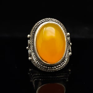 100% Natürliches Bienenwachs & Tibetsilber Hand intarsien Ring
