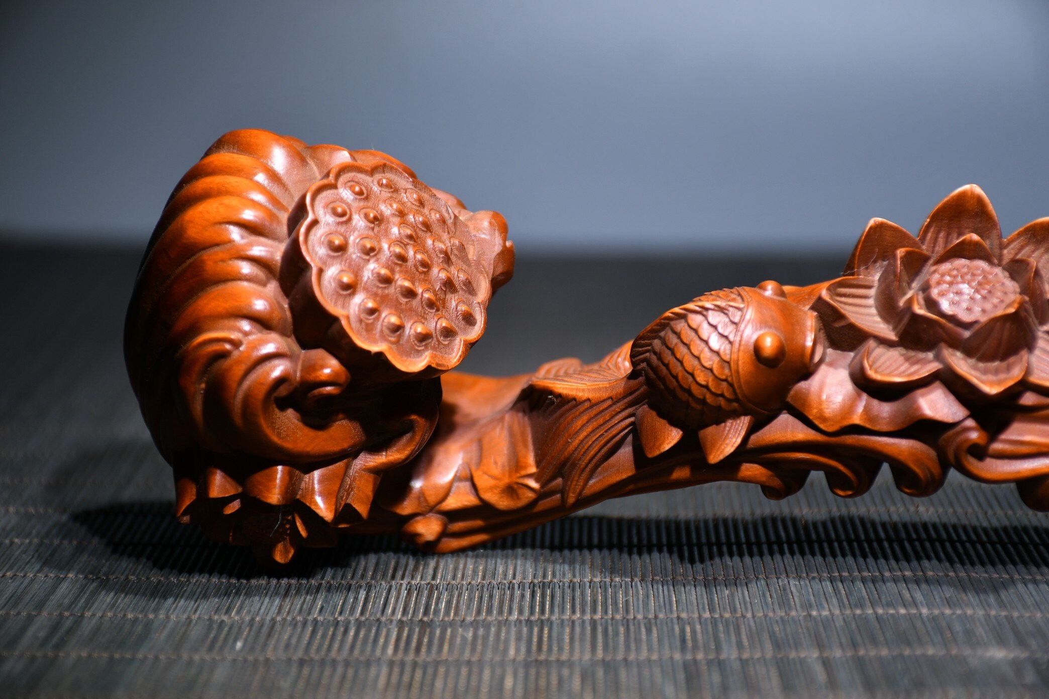 Chinese Folk Collection of Hand-carved Boxwood Ruyi - Etsy