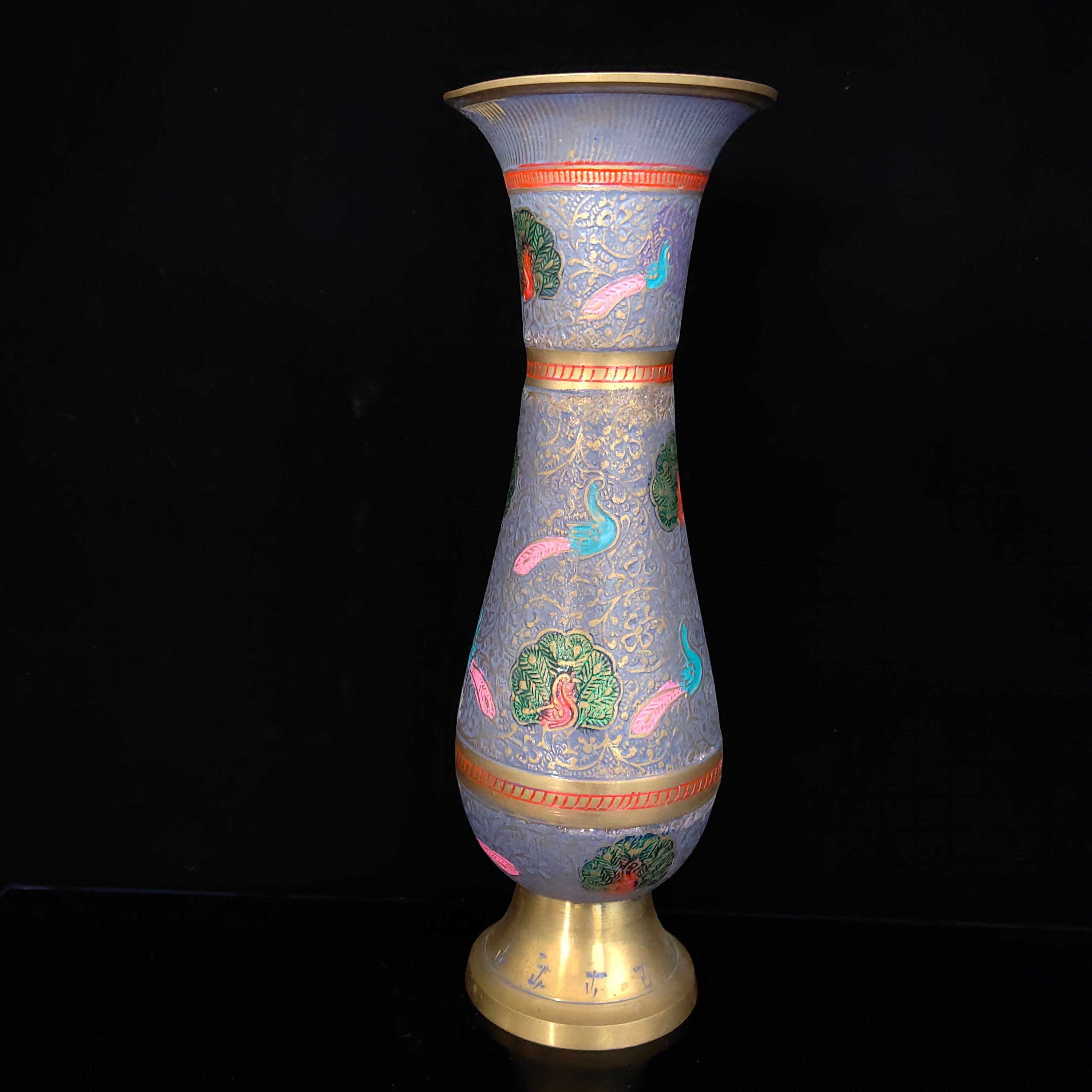 中国アンティーク花瓶　大ぶり ◇楾◇ 中国古玩 青磁草花文花瓶 46cm 唐物骨董 [C10]V/24.1