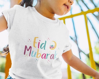 Eid Mubarak Kids T-shirt: Festive Muslim Toddler Tee