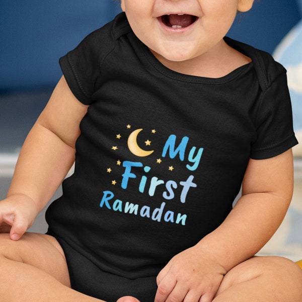 My first Ramadan baby bodysuit ramadan gift eid gift idea ramadan mubarak ramadan kareem baby ramadan cute muslim baby al adha Eid al fitr