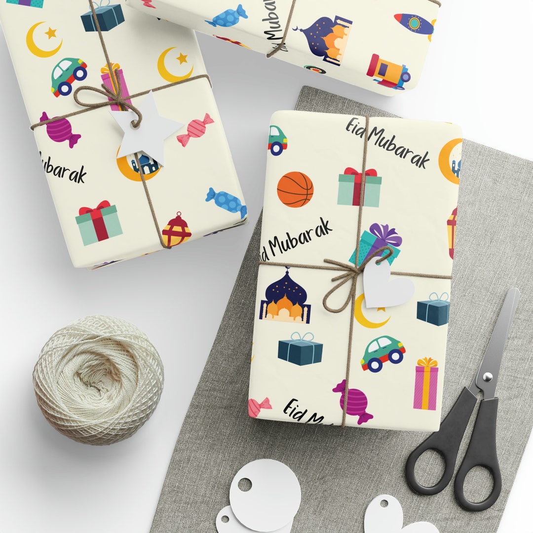 Eid Mubarak Wrapping Paper Ramadan Wrapping Paper Eid Gift Wrap Islamic