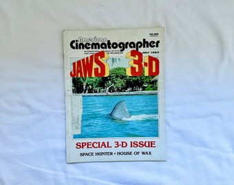 VINTAGE AMERICAN CINEMATOGRAPHER Magazin Juli 1983 Jaws 3-D 3-D Sonderausgabe