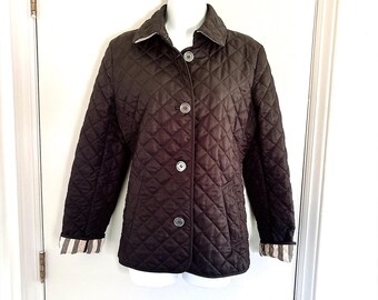 Women's Burberry Brit Quilted Coat - Black