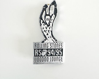 Vintage 1994 Rolling Stone "Voodoo Lounge" World Tour Enamel Lapel Pin