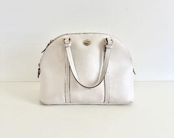 Coach Peyton Cora Domed Satchel in Saffiano Leather - Style F25671