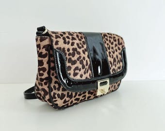 TALBOTS LEOPARD CROSSBODY Calf Hair Bag