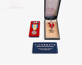 Korean War Service Medal and Broze Star Medal
