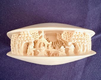 Carved Clamshell Diorama