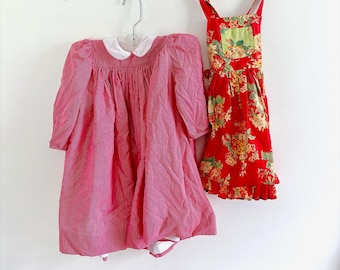Pair of 2 Vintage Children's Dresses