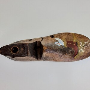Vintage Wooden Shoe Mold 12 D Cobbler&#39;s Mold for Making Shoe. Child Size Deco