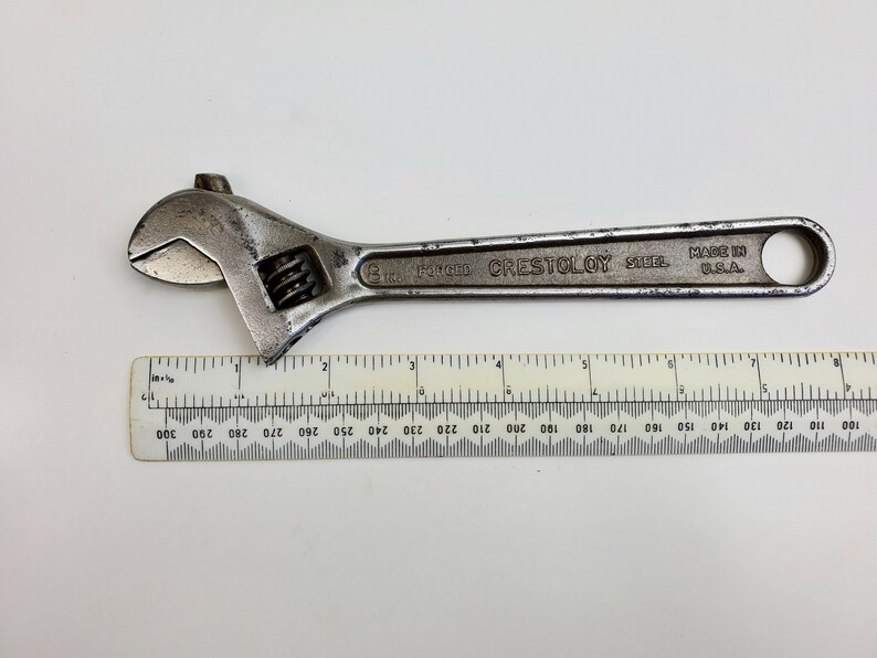 Vintage CRESCENT TOOL Co. Crestoloy Steel 8 In. Adjustable Etsy