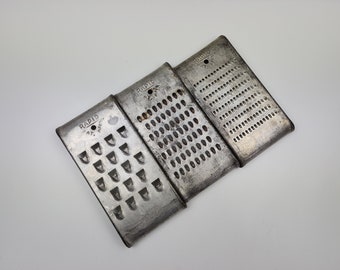 Vintage RAPID PAT APP'D  Cutters for shredding chopping vegetable Kitchen Tool Set of 3