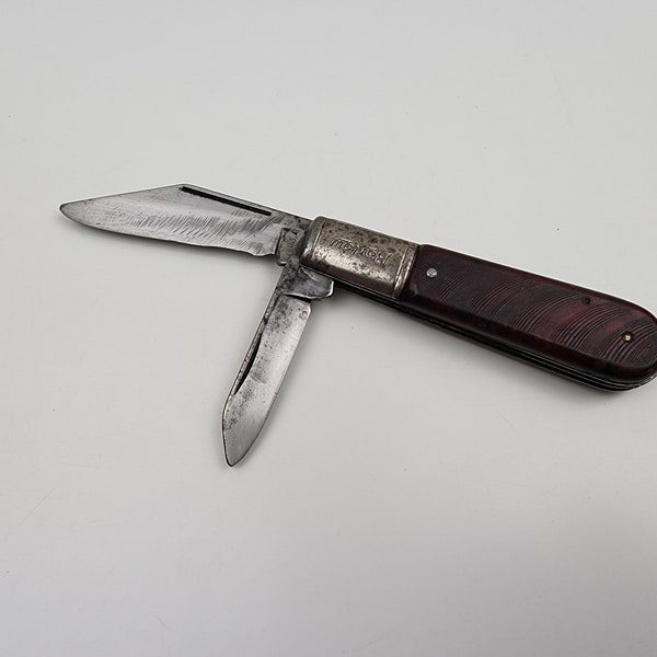Vintage BARLOW Pocket Knife 2 Blades Folding Knife USA
