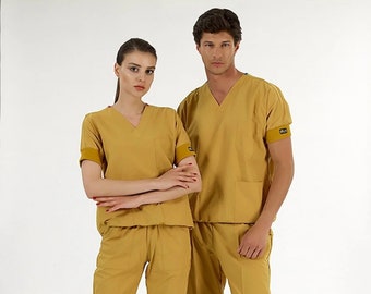 SALE ! Unisex  V Neck Scrub Set, Breathable Scrubs,Hospital Scrubs Set,Scrubwear, Scrub Suits for Nurses, Nurse Healthcare Scrubs,, RT100.32