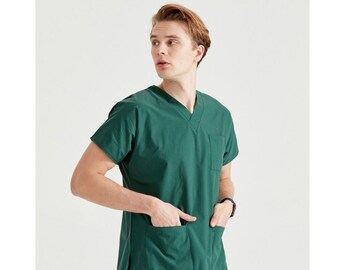 green nurse dress uniform One Scrub dress Only Green Jade Only Medium