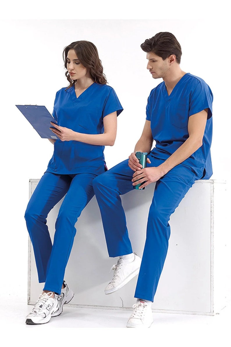 Premium Quality Blue Nurse Uniforms: Elevate Your Professional - Etsy