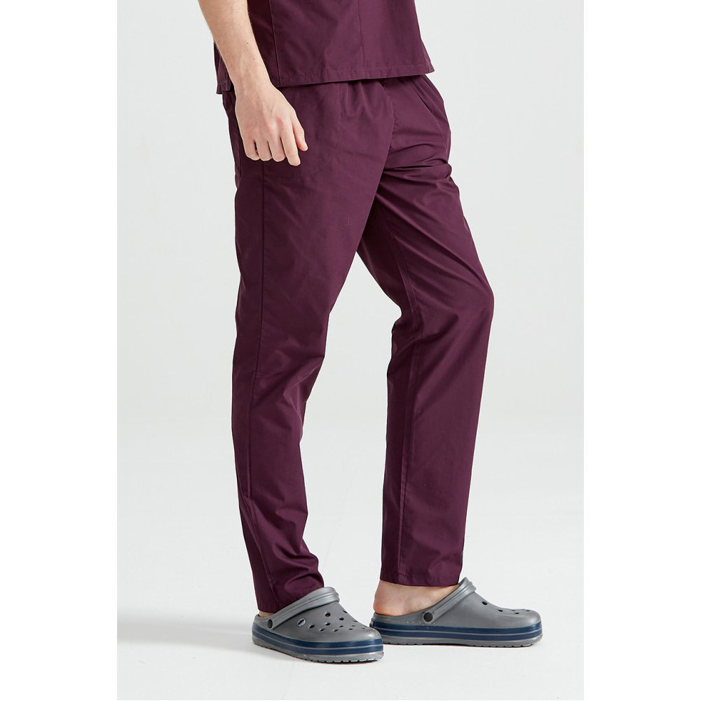 Plum Color Nurse Pants, Scrub Bottoms, Spa Cargo Pants, Jogger Scrub Pants, Dental Hygienist