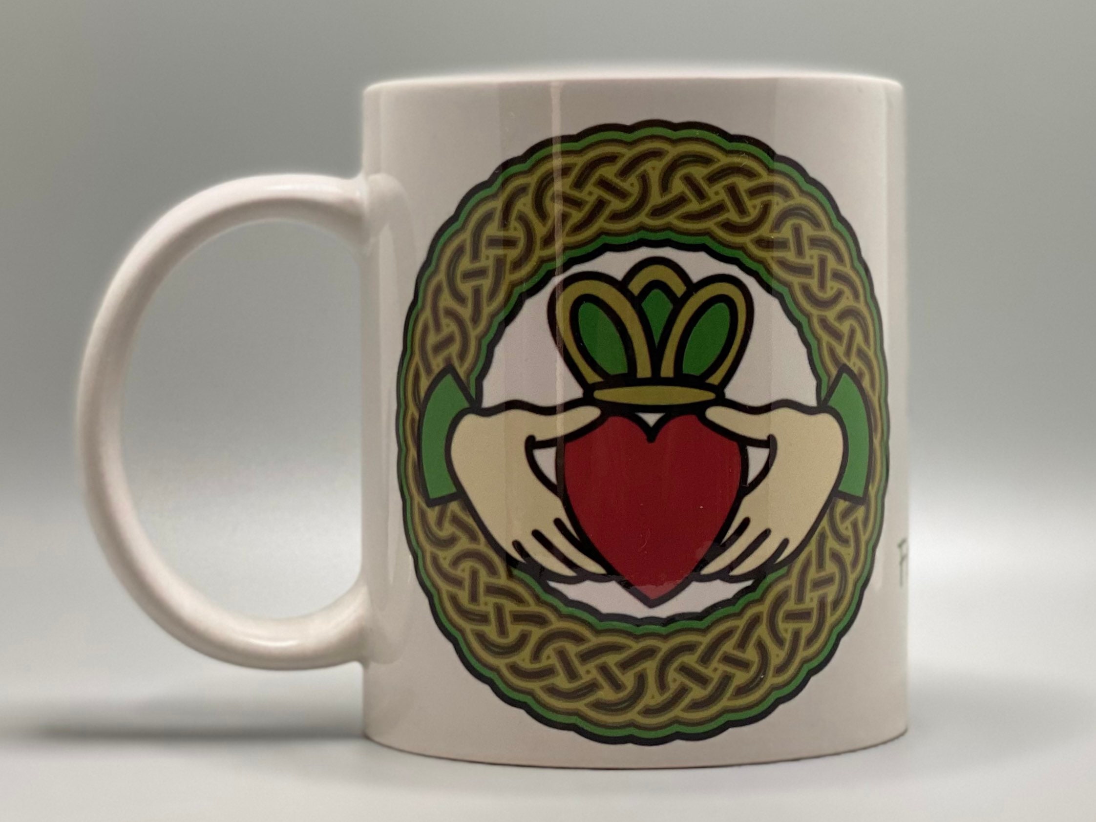 Irish Coffee Mug - Claddagh - Footed