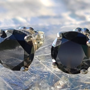 3.30Ct Genuine Black Diamond Earrings