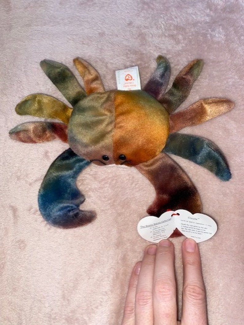Extremely Rare Claude the Crab Beanie Babie Etsy