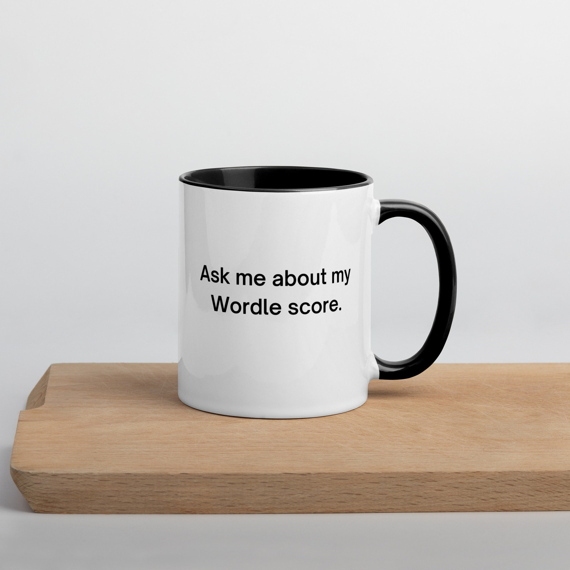 Ask Me My Wordle Score Fun Wordle Mug Gift for Wordle Fans Wordle Mug Wordle  Gift Funny Wordle Mug I Love Wordle Coffee Mug 