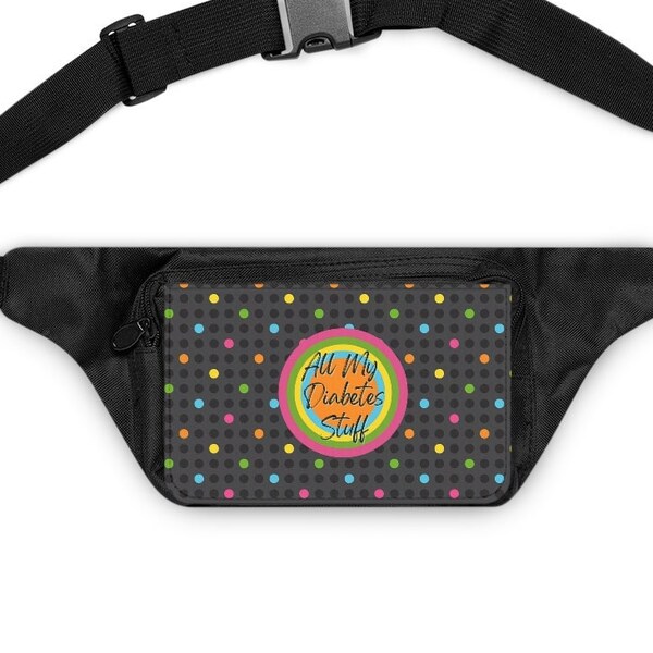 Diabetes Bag Cross Body Fanny Pack Medical Supply Travel Diabetic Organization Case Type 1 Type 2 Insulin Storage Tote Pouch Gift