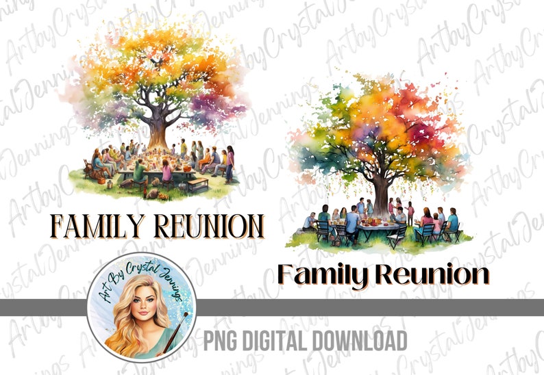 2 Family Reunion PNG DIGITAL DOWNLOADS, Instant Downloads, Family Reunion T Shirt Designs, Family Gift, Family Clipart Family Reunion Shirt image 1