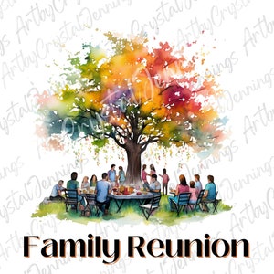 2 Family Reunion PNG DIGITAL DOWNLOADS, Instant Downloads, Family Reunion T Shirt Designs, Family Gift, Family Clipart Family Reunion Shirt image 3