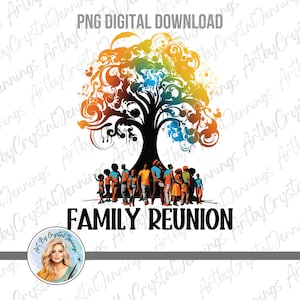Reunión familiar negra PNG DESCARGA DIGITAL Descarga instantánea, diseños de camisetas de reunión familiar, regalo familiar, clipart familiar Camiseta de reunión familiar