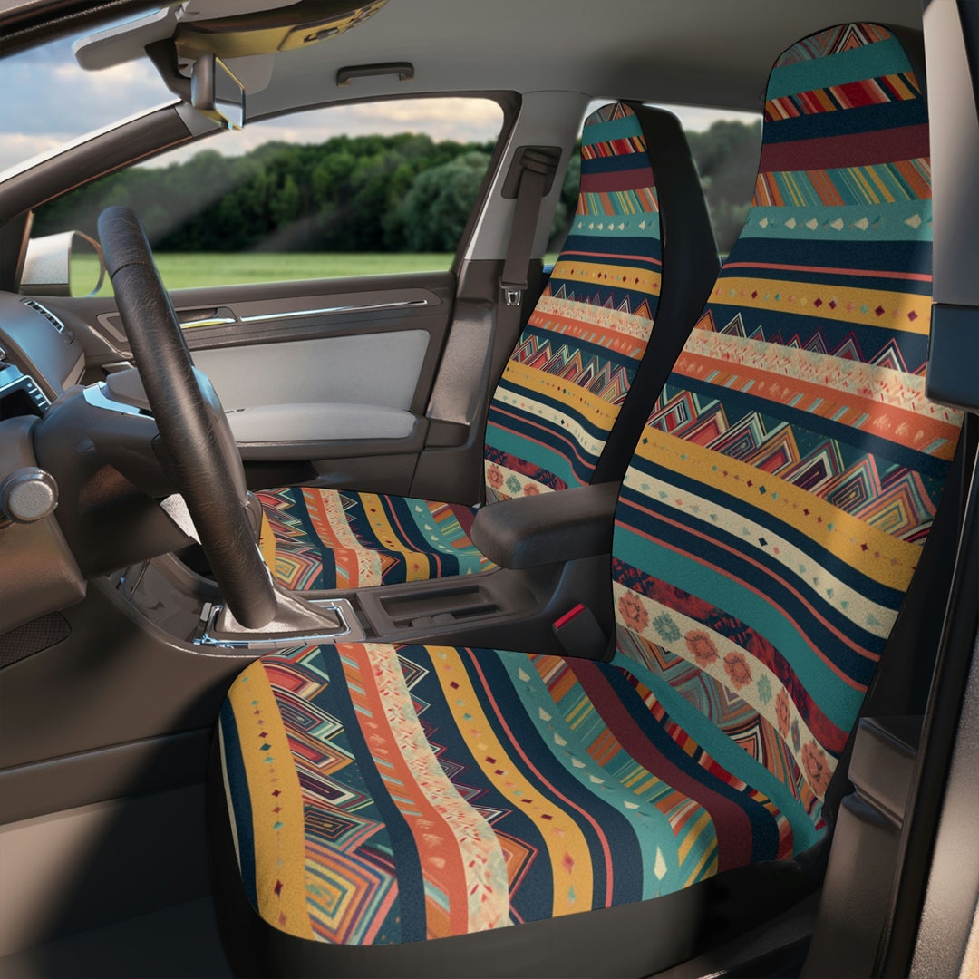 Colorful Hippie Pet Car Seat Cover main image 0