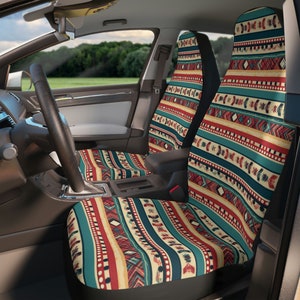 Boho Hippie Car Seat Covers Car Seat Accessory Retro Mod Car Decor
