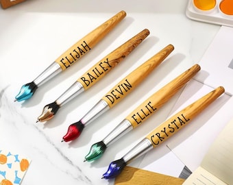 Personalized Paint Brush Pens, Gift For Art Teacher, Gift For Painter, Gift For Artist, Teaching Gift, Crafting Gift, Gift For Crafter