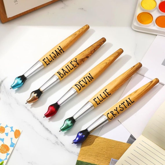 Personalized Paint Brush Pens, Gift for Art Teacher, Gift for Painter, Gift  for Artist, Teaching Gift, Crafting Gift, Gift for Crafter 