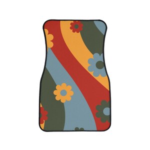Abstract Flower Hippie Floor Mat