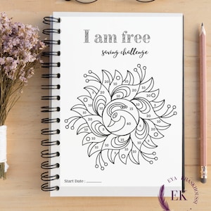 Savings coloring challenge , Money Savings tracker binder, Savings challenge tracker, Savings coloring page, mystery savings challenge