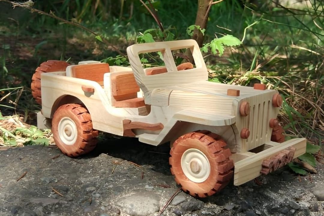Wooden Toy Jeep 4x4,willys Jeep Model Toy,wooden Push Car,off Road