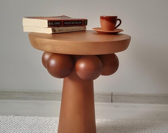 Wooden Mushroom Coffee Table,Modern Nesting Table,Side Table,Mothers Day Gift,Home Decor,Wedding Gift,Housewarming Gift,