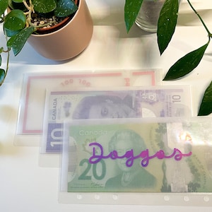 Enveloppes plastifiées A6 pour fonds d'amortissement | Inspiré de Dave Ramsey | Rembourrage en espèces | Classeur de budgétisation | Minimaliste | Esthétique